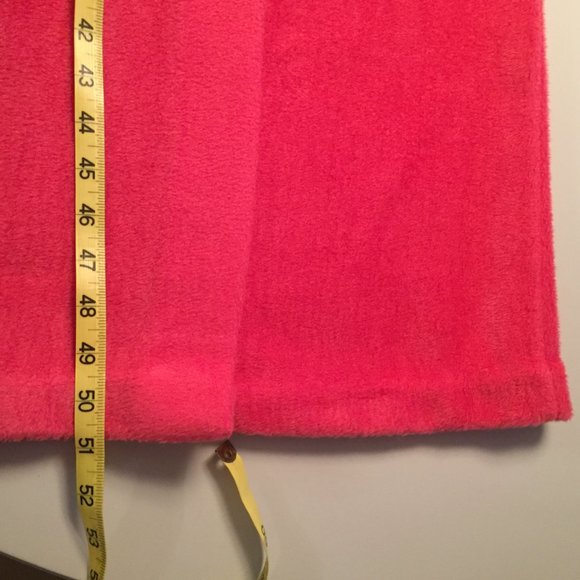Vintage Bath Robe House Coat Full Length sz M - Coral - Picture 14 of 15